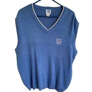 Kentucky Wildcats Sweater Vest Pullover Adult Size XL UK Logo Embroidered BBN